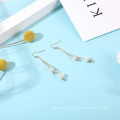 Long Earrings Jewelry Unique Design Pearl Crystal Drop Earrings